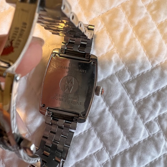 MICHELE Mini Urban Stainless Steel and Diamond Ladies Watch (N02757SS) - Picture 4 of 5